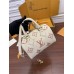 Louis Vuitton SPEEDY BANDOULIÈRE 20 Handbag (M46397) - Strawberry White: Monogram Empreinte Leather, Embossed and Printed Craftsmanship, Size - 20.5x13.5x12cm