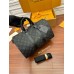 Louis Vuitton KEEPALL BANDOULIÈRE 35 Handbag (M46655) - Monogram Eclipse Black: Coated Canvas, Size - 34x21x16cm