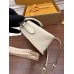 Louis Vuitton DIANE Handbag (M46388) - White: Classic Monogram Empreinte Embossed Leather, Size - 23x16x8.5cm