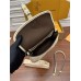 Louis Vuitton DIANE Handbag (M46388) - White: Classic Monogram Empreinte Embossed Leather, Size - 23x16x8.5cm