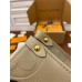 Louis Vuitton Elephant Grey Embossed ONTHEGO Small Handbag (M45607): Extra-large Monogram Print with Mini Monogram Trim, Size - 34x26x15cm