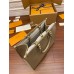 Louis Vuitton Elephant Grey Embossed ONTHEGO Small Handbag (M45607): Extra-large Monogram Print with Mini Monogram Trim, Size - 34x26x15cm