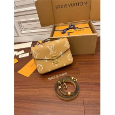 Louis Vuitton M45809 2021 Spring Pochette MÉTIS Metis Handbag: Embossed Large Monogram, Size - 25x19x7cm