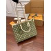 Louis Vuitton ONTHEGO Medium Handbag (M46060) Green: Monogram Empreinte Leather, Size - 35x27x14cm