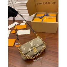 Louis Vuitton M45836 Elephant Grey Embossed FAVORITE Handbag: Soft Grain Leather, Embossed Extra Large Monogram, Size - 24x14x9cm