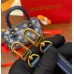 Louis Vuitton NANO SPEEDY Handbag (M81168) Blue Monogram Embossed Denim: Size - 16x10x7.5cm