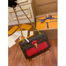 Louis Vuitton VICTOIRE Handbag (M41731) Monogram Red, French-made Monogram and exquisite calf leather: Size - 26x9x15cm