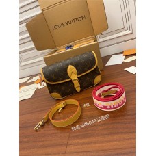Louis Vuitton DIANE Handbag (M46049) Magenta: Size - 24x15x9cm