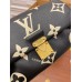 Louis Vuitton M45859 Black Print FAVORITE Handbag, Soft grained leather embossed with oversized Monogram pattern: Size - 24x14x9cm