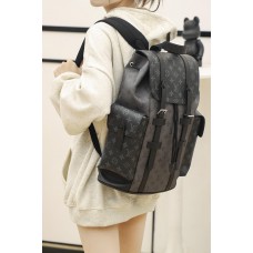 Louis Vuitton Christopher Backpack (N45419) Monogram Eclipse Black, Black: Size - 41x48x13cm