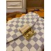 Louis Vuitton N41581 Croisette Handbag White Check: Size - 25.0x17.0x9.5cm