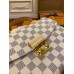 Louis Vuitton N41581 Croisette Handbag White Check: Size - 25.0x17.0x9.5cm