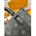 Louis Vuitton M46453 Monogram Eclipse Black Mini Men's Bag Series Sac Plat Small: Size - 19x22x7cm