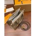 Louis Vuitton M45494 Elephant Gray Print ONTHEGO Small Handbag: Size - 34x26x15cm