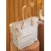 Louis Vuitton N41361 Checkered/Beige NEVERFULL Medium Handbag Damier Azur: Size - 32x28.5x17cm