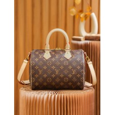 Louis Vuitton SPEEDY 25 Handbag (with Shoulder Strap) (M41113) Monogram: Size - 25x19x15cm