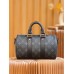 Louis Vuitton M46271 Monogram Eclipse Black Keepall 25 Handbag Monogram Eclipse Black Reverse: Size - 25x15x11cm