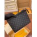 Louis Vuitton M61692 Monogram Eclipse Black! Black and Gray Monogram Eclipse Black Pochette Voyage Medium Handbag: Size - 26cmx20cmx5.0 cm