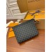 Louis Vuitton N41696 Damier Graphite Monogram Black POCHETTE VOYAGE Handbag Black and Gray Monogram Eclipse Black: Size - 26.0x20.0x5.0 cm