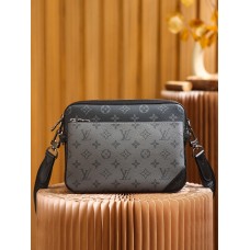 Louis Vuitton M69443 TRIO POCHETTE Handbag Monogram Eclipse Black: Size - 25x18.5x7cm