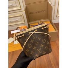 Louis Vuitton Best-selling NANO NOE Handbag (M41346) Classic Monogram: Size - 13x 15x 9cm