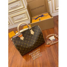 Louis Vuitton SPEEDY 30 Handbag with Shoulder Strap (M41112) Size: 30X21X17CM