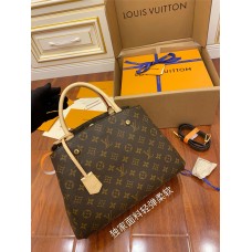 Louis Vuitton MONTAIGNE Medium Handbag (M41056) Monogram Size: 33X23X15CM