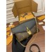 Louis Vuitton PADLOCK ON STRAP Handbag (M80559) Black Monogram Size: 19x11x3cm