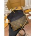 Louis Vuitton PADLOCK ON STRAP Handbag (M80559) Black Monogram Size: 19x11x3cm