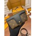 Louis Vuitton PADLOCK ON STRAP Handbag (M80559) Black Monogram Size: 19x11x3cm