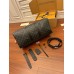 Louis Vuitton M40569 Brown Strap Keepall 45 Travel Bag Black and Gray Monogram Eclipse Black Canvas Size: 45.0x27.0x20.0 cm