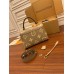 Louis Vuitton M46041 Bicolor Embossed Grained Calfskin New Madeleine Medium Handbag Monogram Empreinte Embossed Leather Size: 30x19.5x11 cm