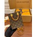 Louis Vuitton PETIT SAC PLAT Handbag (M81295) Monogram Size: 14x15x5cm