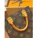 Louis Vuitton PETIT SAC PLAT Handbag (M81295) Monogram Size: 14x15x5cm