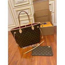 Louis Vuitton M41178 Monogram / Peony Pink NEVERFULL Medium Handbag Monogram Size: 32x28.5x17cm