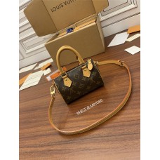 Louis Vuitton NANO SPEEDY Handbag (M81085) Nano Speedy Monogram Size: 16x10x7.5cm