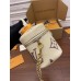 Louis Vuitton M45599 White Print Vanity Small Handbag Giant Monogram Embossed Size: 19×13×11cm