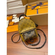 Louis Vuitton M44872 PALM SPRINGS Mini Backpack in Monogram Reverse Canvas, Size: 17x22x10cm