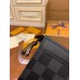 Louis Vuitton N60444 POCHETTE VOYAGE Clutch! Damier Graphite 3D Canvas, 27x21x6cm (Length x Height x Width)
