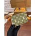 Louis Vuitton MINI POCHETTE ACCESSOIRES Clutch (M81284) Green Spring in the City Capsule Collection, Size: 15.5x10.5x4cm