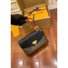 Louis Vuitton M43714 Black Classic Saint Placide Chain Shoulder Bag, Size: 25x16.5x7cm
