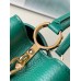 Louis Vuitton M59434 Dark Green Gold Button Capucines BB Handbag Full-grain Leather, 27x18x9cm (Length x Height x Width)