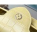 Louis Vuitton M48865 Yellow Crocodile Grain Silver Button Capucines BB Handbag Crocodile Skin Pattern, Size: 27x18x9cm