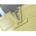 Louis Vuitton M48865 Yellow Crocodile Grain Silver Button Capucines BB Handbag Crocodile Skin Pattern, Size: 27x18x9cm