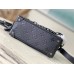 Louis Vuitton M55702 Black Litchi Grain MINI SOFT TRUNK Handbag Signature Monogram Print, Size: 18.5x13x8cm