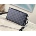 Louis Vuitton N44735 MINI SOFT TRUNK Damier Graphite Monogram Black Virgil Abloh, Size: 18.5x13.0x8.0 cm