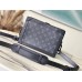 Louis Vuitton M44730 Soft Trunk Handbag Monogram Eclipse Black, Size: 25.0x18.0x10.0 cm