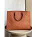 Louis Vuitton ONTHEGO Large Handbag (M44925) Caramel Onthego Handbag Monogram Empreinte Giant Embossed Soft Leather, Size: 41x34x19cm