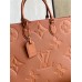 Louis Vuitton ONTHEGO Large Handbag (M44925) Caramel Onthego Handbag Monogram Empreinte Giant Embossed Soft Leather, Size: 41x34x19cm