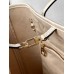 Louis Vuitton NEVERFULL Medium Handbag (M46676) White Neverfull Medium Handbag Monogram Empreinte Grained Leather, Size: 31x28x14cm